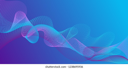 Curved lines ripple texture fluid geometric shapes abstract backgrounds, cover page layouts set. Curve wavy lines fiber blend gradients, flowing waves ripple. Cool curve intersecting lines texture.