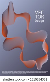 Curved lines ripple texture fluid geometric shapes abstract backgrounds, cover page layouts set. Curve wavy lines fiber blend gradients, flowing waves ripple. Cool curve intersecting lines texture.