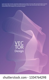 Curved lines ripple texture fluid geometric shapes abstract backgrounds, cover page layouts set. Curve wavy lines fiber blend gradients, flowing waves ripple. Cool curve intersecting lines texture.