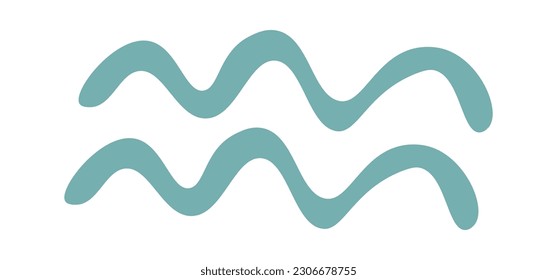 Ilustración de vectores de ondas de líneas curvas