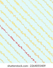 gekrümmte Linien auf gelbem und rotem Hintergrund