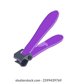 curved nail clippers cartoon. toe finger, grip file, precision durable curved nail clippers sign. isolated symbol vector illustration
