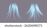 Curved neon waves rotate in high-speed light spiral. Frost wind texture moves gently in transparent swirl. Winter air streams flicker like glowing icy ribbon. Blizzard sparkles radiate cold