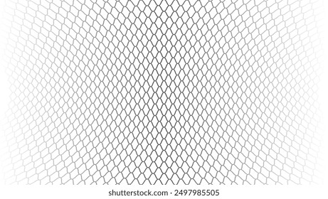 Curved net pattern. Seamless design for sportswear or equipment like soccer goals, volleyball nets, basketball hoops, hockey nets, and athletic gear.