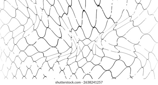Curved net pattern. Seamless design for sportswear or equipment like soccer goals, volleyball nets, basketball hoops, hockey nets, and athletic gear. eps 10 vector dynamic illustrator