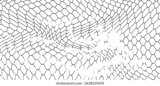 Curved net pattern. Seamless design for sportswear or equipment like soccer goals, volleyball nets, basketball hoops, hockey nets, and athletic gear.