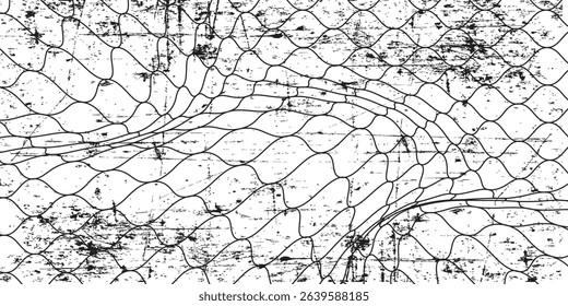 Curved net pattern. Seamless design for sportswear or equipment like soccer goals, volleyball nets, basketball hoops, hockey nets, and athletic gear. vector ilustartion