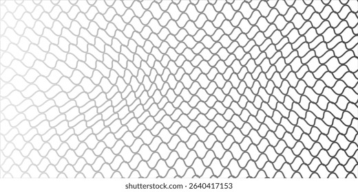 Curved net pattern. Seamless design for sportswear or equipment like soccer goals, volleyball nets, basketball hoops. vector