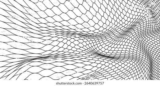 Curved net pattern. Seamless design for sportswear or equipment like soccer goals, volleyball nets, basketball hoops, hockey nets, and athletic gear. eps 10