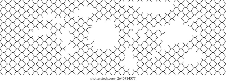 Curved net pattern. Seamless design for sportswear or equipment like soccer goals, volleyball nets, basketball hoops, hockey nets, and athletic gear.