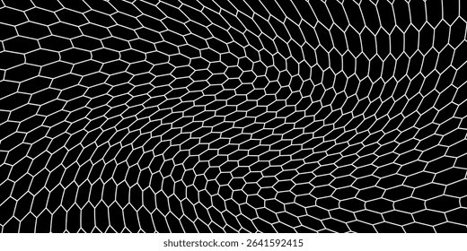 Curved net pattern. Seamless design for sportswear or equipment like soccer goals, volleyball nets, basketball hoops, hockey nets, and athletic gear. Vector net dynamic.Vector ilustartion
