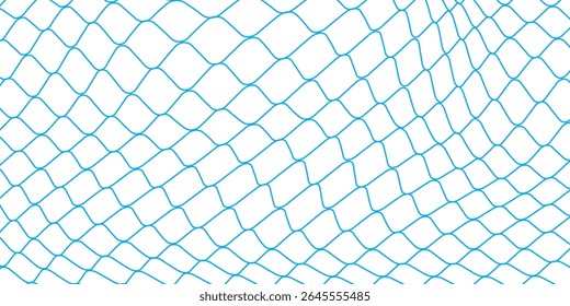 Curved net pattern. Seamless design for sportswear or equipment like soccer goals, volleyball nets, basketball hoops, hockey nets, and athletic gear.