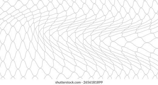 Curved net pattern. Seamless design for sportswear or equipment like soccer goals, volleyball nets, basketball hoops, hockey nets, and athletic gear, modern, vector, 