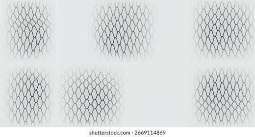 Padrão de rede curvada. Design perfeito para roupas esportivas ou equipamentos como metas de futebol redes de vôlei basquete aros redes de hóquei modernos
