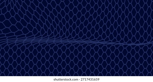 Curved net pattern. Seamless design for sportswear or equipment like soccer goals, volleyball nets, basketball hoops, hockey nets, modern