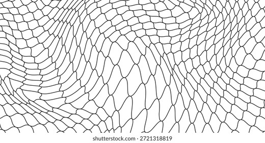 Curved net pattern. Seamless design for sportswear or equipment like soccer goals, volleyball nets, basketball hoops, hockey nets, and athletic gea