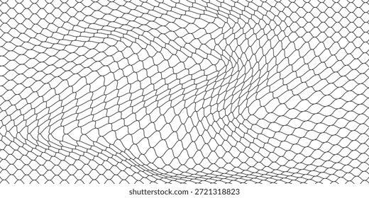 Curved net pattern. Seamless design for sportswear or equipment like soccer goals, volleyball nets, basketball hoops, hockey nets, and athletic gea