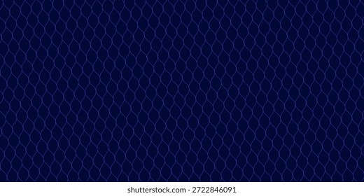 Gebogenes Netzmuster. Nahtloses Design für Sportbekleidung oder Ausrüstung wie Fußballtore, Volleyballnetze, Basketballkorb, Hockeynetze, moderne