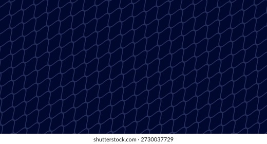 Gebogenes Netzmuster. Nahtloses Design für Sportbekleidung oder Ausrüstung wie Fußballtore, Volleyballnetze, Basketballkorb, Hockeynetze, moderne