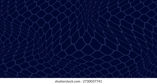 Gebogenes Netzmuster. Nahtloses Design für Sportbekleidung oder Ausrüstung wie Fußballtore, Volleyballnetze, Basketballkorb, Hockeynetze, moderne