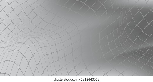 Curved net pattern. Seamless design for sportswear or equipment like soccer goals, volleyball nets, basketball hoops, hockey nets, and athletic gea