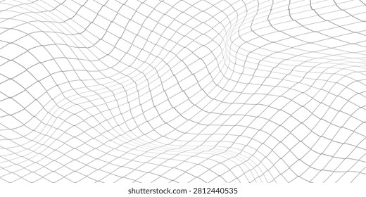 Curved net pattern. Seamless design for sportswear or equipment like soccer goals, volleyball nets, basketball hoops, hockey nets, and athletic gea
