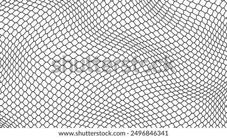 Curved net pattern. Seamless design for sportswear or equipment like soccer goals, volleyball nets, basketball hoops, hockey nets, and athletic gear.