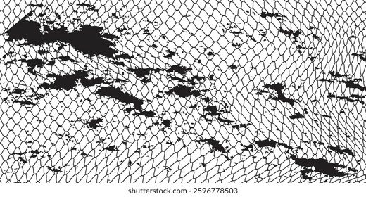 Curved net pattern. Very well designed net design suitable for sports equipment.