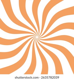 Curved orange spiral background with smooth flowing lines. Perfect for vibrant, energetic, and modern designs, adding warmth, depth, and dynamic motion to any project.