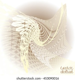  Curved Pattern.  Vector 