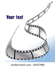 Curved photographic film