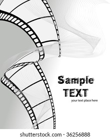 Curved photographic film