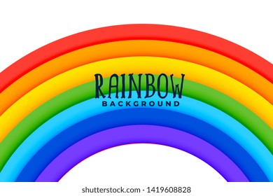 curved rainbow colorful background design