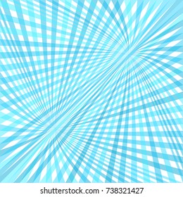 Curved ray burst background - vector graphic design from swirling rays in light blue tones
