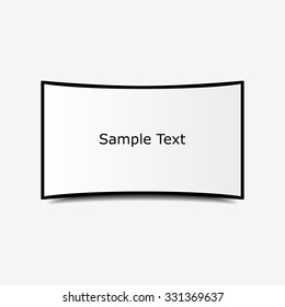 TV LCD curvada