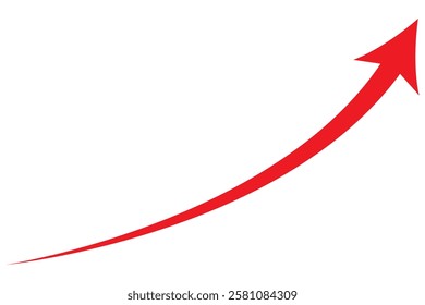 curved red arrow in upward direction png file type