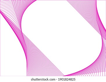 Las esquinas agudas curvadas se extienden en muchas ramas. Resumen de rayas rotas verticales sobre fondo blanco aislado. Arte de banda creativa. Líneas de colores creadas con la herramienta de mezcla