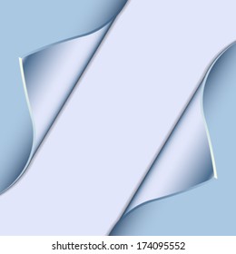 curved sheet of paper