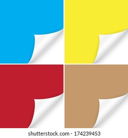 curved sheet of paper