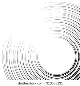 curved speed lines background. Vector illustration