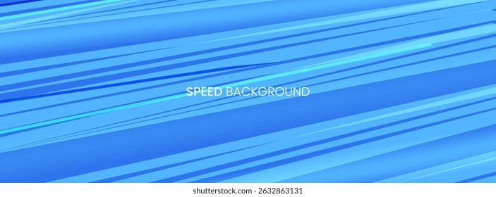Linhas de velocidade curvas em fundo azul-escuro. Padrão de movimento de velocidade de tecnologia para banner
