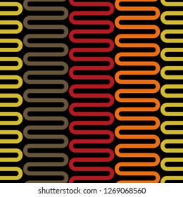 Curved strip in monochrome pattern, contrast, colorful universal, seamless vector background.