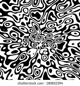 Curved striped background.  Abstract texture.  Vector illustration.