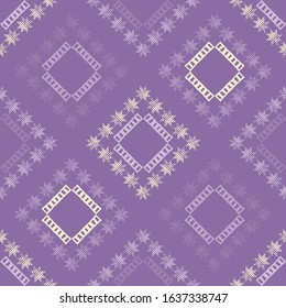 Curved stripes design. Ethnic boho ornament. Seamless pattern. Tribal motif. Vector illustration for web design or print.