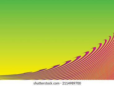 Curved stripes like a vibrant air flow
