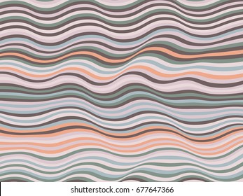 Curved stripes vector, wavy lines pattern, colorful minimal background. Elegant horizontal cover layout backdrop graphic design. Abstract striped wavy lines image.