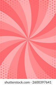 Curved Sunburst and Dot Pattern Background, Starburst, Rays, Radiating Lines, Vertical