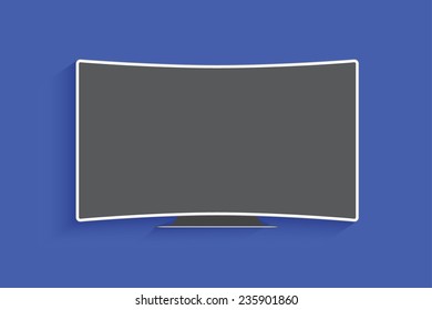 Curved television.