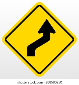 Curved Traffic sign