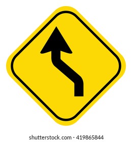 Curved Traffic sign